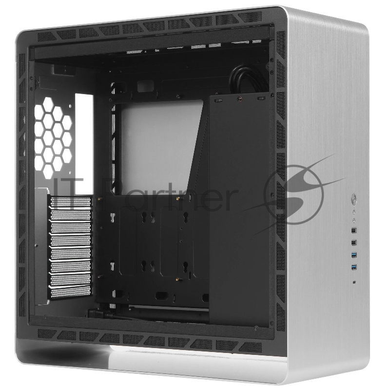 Корпус без блока питания JONSBO UMX6S-A, Midi-Tower, no fun, 2xUSB-A 3.2 + 2xUSB-A 2.0 + 1xUSB-C 3.2, E-ATX, ATX, mATX, mITX Silver