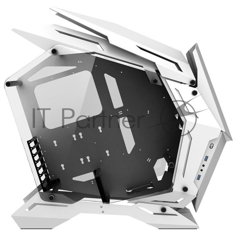 Корпус без блока питания JONSBO MOD-3, Full-Tower, TG, no fans, 2xUSB-A 3.0, EATX, ATX, mATX, mITX White