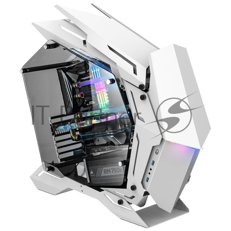 Корпус без блока питания JONSBO MOD-3, Full-Tower, TG, no fans, 2xUSB-A 3.0, EATX, ATX, mATX, mITX White