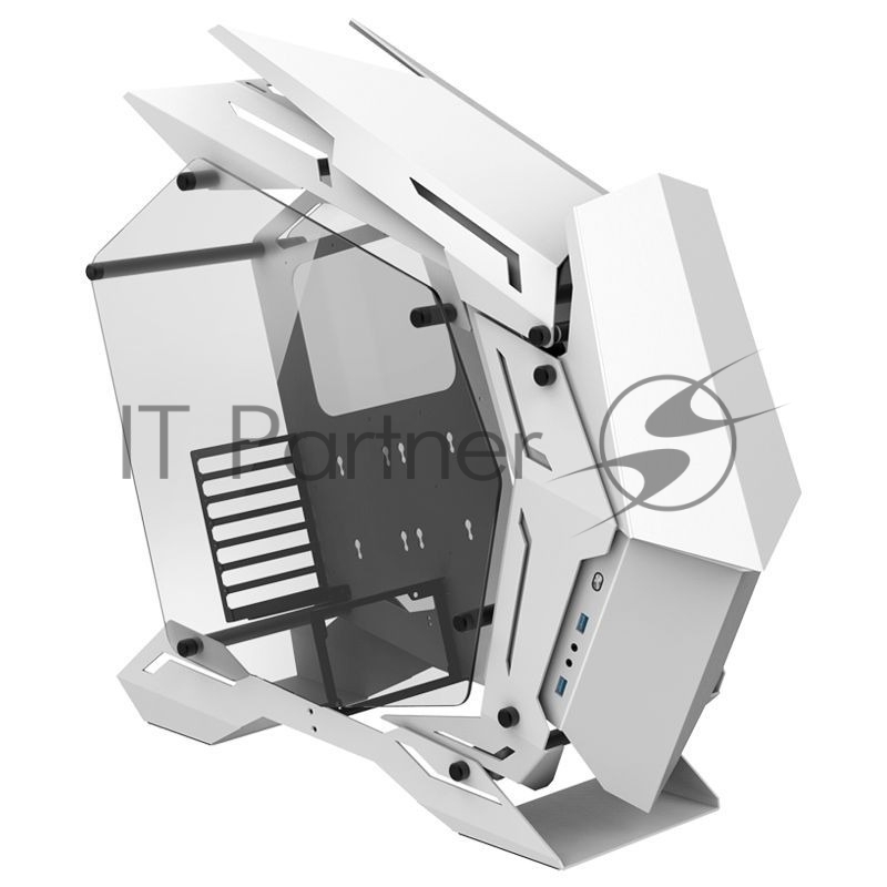 Корпус без блока питания JONSBO MOD-3, Full-Tower, TG, no fans, 2xUSB-A 3.0, EATX, ATX, mATX, mITX White