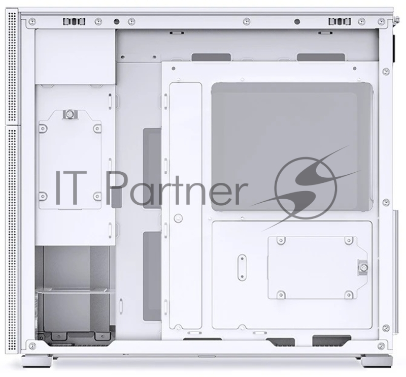 Корпус без блока питания JONSBO D41 STD SCREEN, Midi-Tower, no fan, 1xUSB-A 3.2 + 1xUSB-C 3.2, ATX, mATX, White