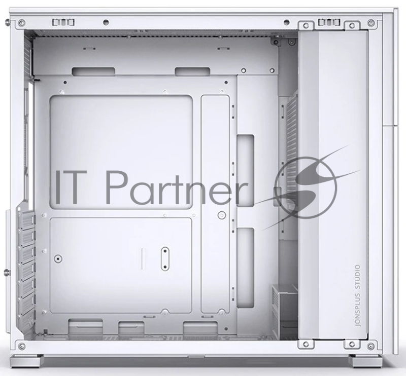 Корпус без блока питания JONSBO D41 STD SCREEN, Midi-Tower, no fan, 1xUSB-A 3.2 + 1xUSB-C 3.2, ATX, mATX, White