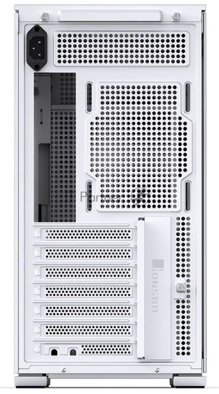 Корпус без блока питания JONSBO D41 STD SCREEN, Midi-Tower, no fan, 1xUSB-A 3.2 + 1xUSB-C 3.2, ATX, mATX, White