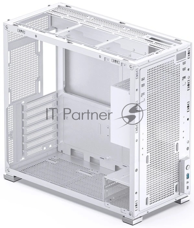Корпус без блока питания JONSBO D41 STD SCREEN, Midi-Tower, no fan, 1xUSB-A 3.2 + 1xUSB-C 3.2, ATX, mATX, White