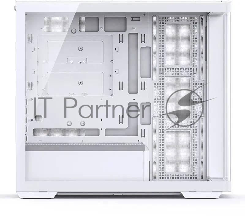 Корпус без блока питания JONSBO D300, Mini-Tower, TG, no fan, 2xUSB-A 3.2 + 1xUSB-C 3.2, mATX, mITX White