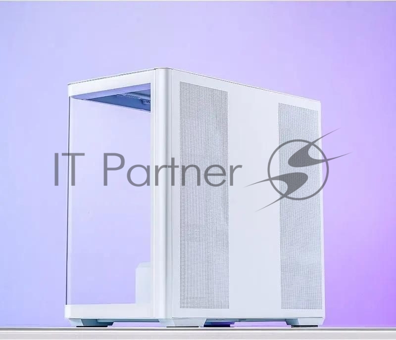 Корпус без блока питания JONSBO D300, Mini-Tower, TG, no fan, 2xUSB-A 3.2 + 1xUSB-C 3.2, mATX, mITX White