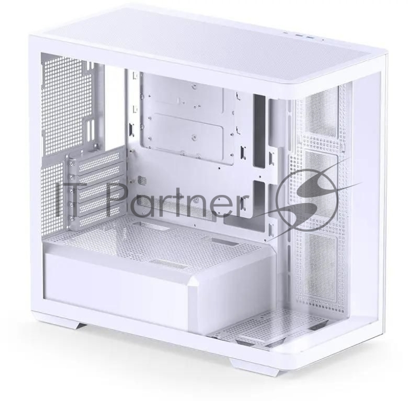 Корпус без блока питания JONSBO D300, Mini-Tower, TG, no fan, 2xUSB-A 3.2 + 1xUSB-C 3.2, mATX, mITX White