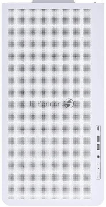 Корпус без блока питания JONSBO D300, Mini-Tower, TG, no fan, 2xUSB-A 3.2 + 1xUSB-C 3.2, mATX, mITX White