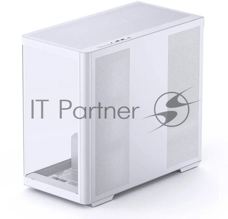 Корпус без блока питания JONSBO D300, Mini-Tower, TG, no fan, 2xUSB-A 3.2 + 1xUSB-C 3.2, mATX, mITX White