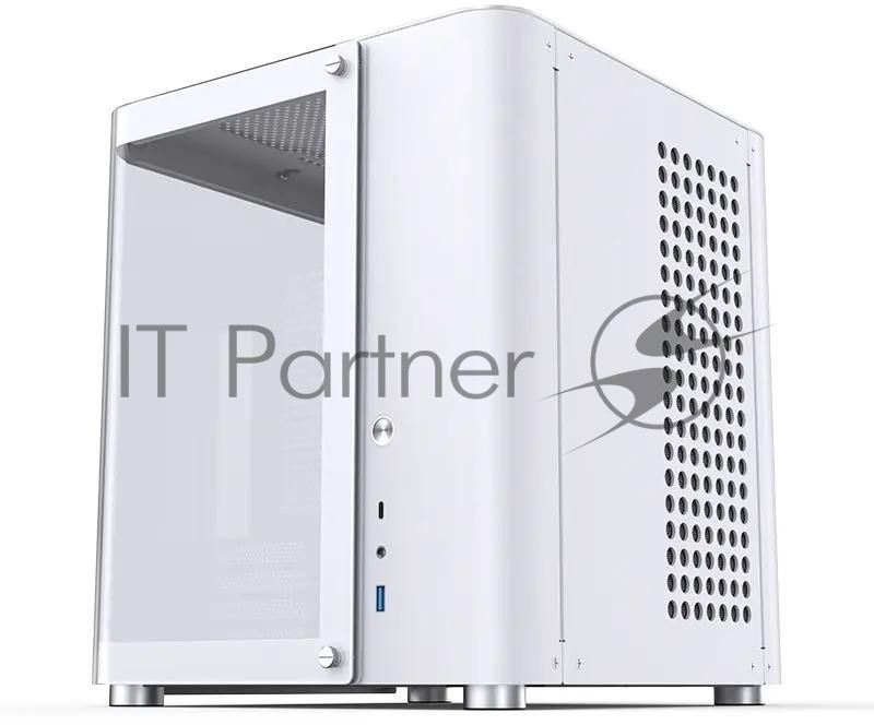 Корпус без блока питания JONSBO TK-1, Mini-Tower, TG, no fan, 1xUSB-A 3.2 + 1xUSB-C 3.2, mATX, mITX White