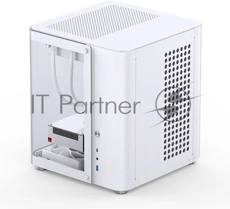 Корпус без блока питания JONSBO TK-1, Mini-Tower, TG, no fan, 1xUSB-A 3.2 + 1xUSB-C 3.2, mATX, mITX White