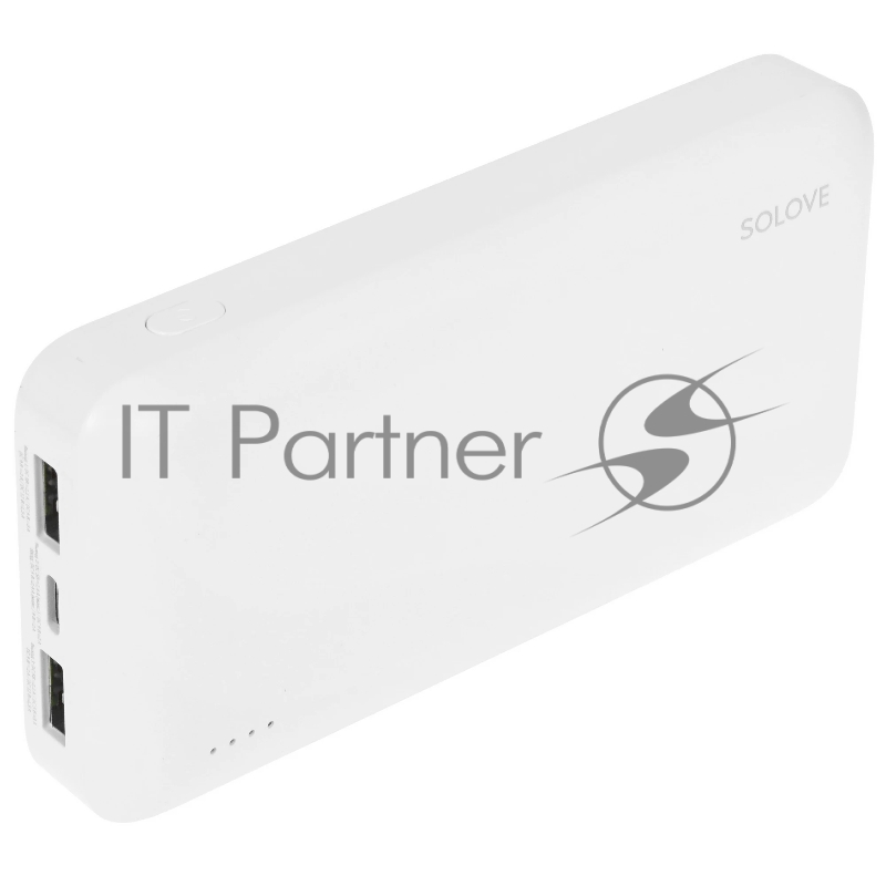 Мобильный аккумулятор Solove 003M 20000mAh QC3.0 18W 3A 2xUSB-A/USB-C белый (003M WHITE RUS)