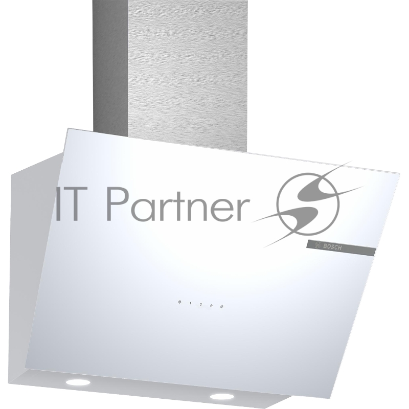Наклонная вытяжка Bosch DWK66PJ20T, максимальная производительность 700м3/ч, 60см, цвет: белый ,touch control