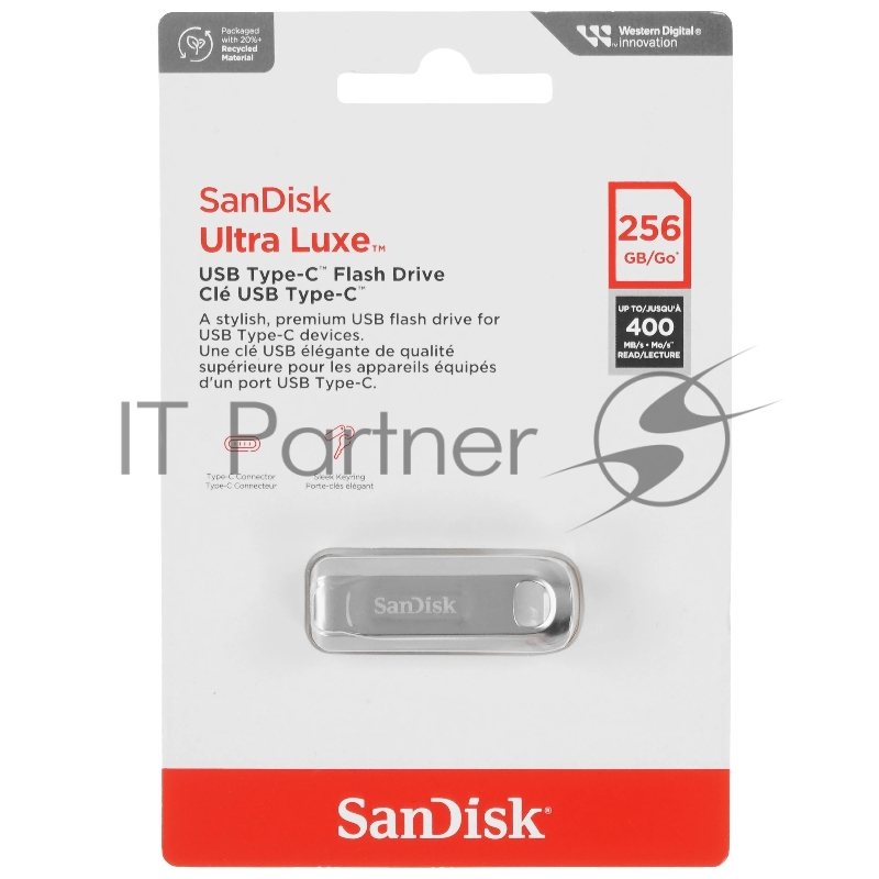 Флеш диск SanDisk Ultra Luxe Type-C, 256Gb SDCZ75-256G-G46