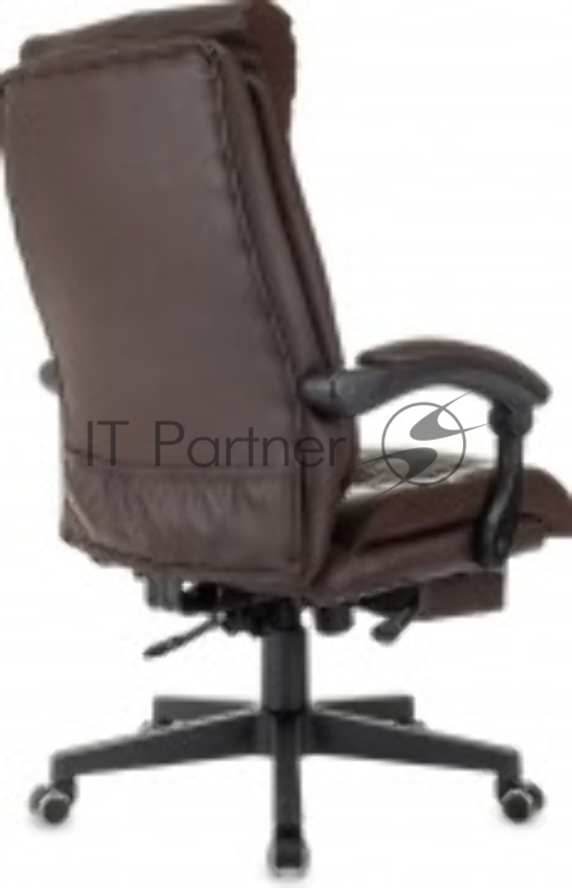 Кресло руководителя Бюрократ CH-824MSG-BF коричневый эко.кожа/ткань крестов. пластик подст.для ног