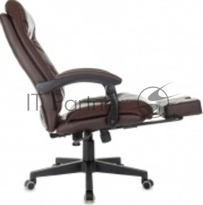 Кресло руководителя Бюрократ CH-824MSG-BF коричневый эко.кожа/ткань крестов. пластик подст.для ног