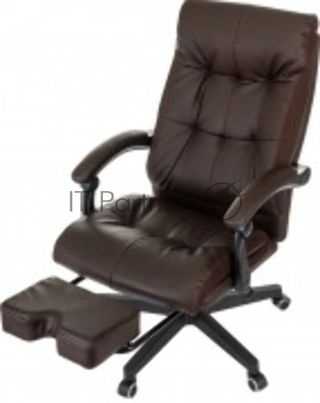 Кресло руководителя Бюрократ CH-824MSG-BF коричневый эко.кожа/ткань крестов. пластик подст.для ног