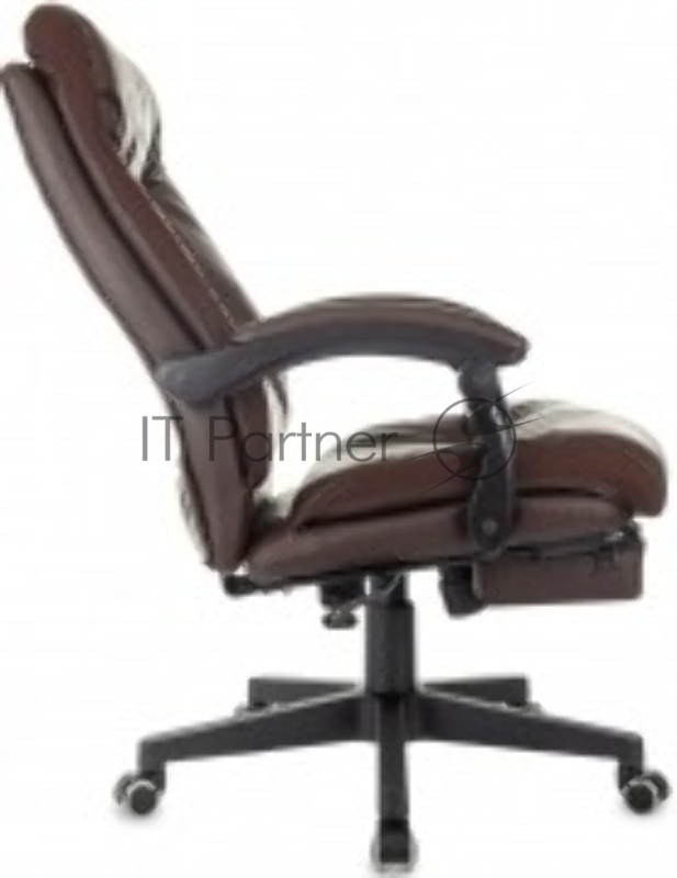 Кресло руководителя Бюрократ CH-824MSG-BF коричневый эко.кожа/ткань крестов. пластик подст.для ног