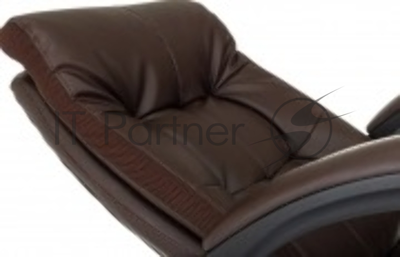 Кресло руководителя Бюрократ CH-824MSG-BF коричневый эко.кожа/ткань крестов. пластик подст.для ног