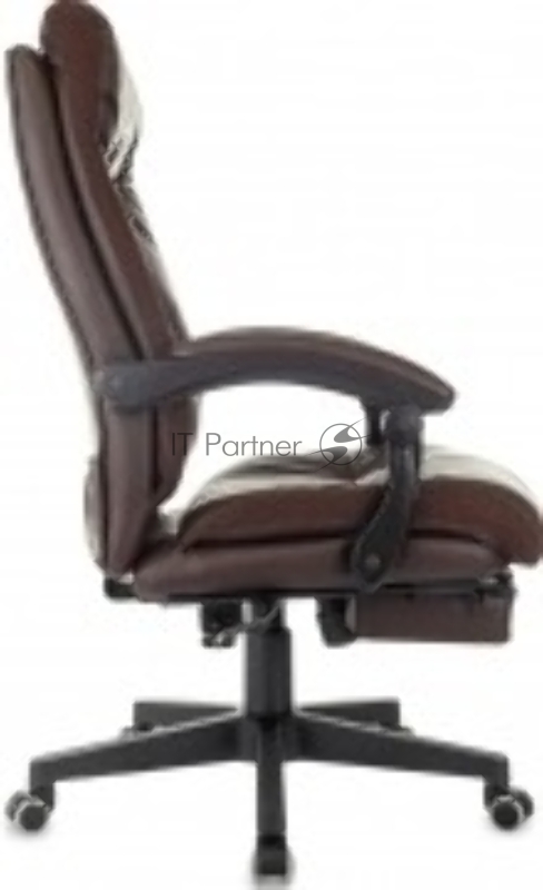 Кресло руководителя Бюрократ CH-824MSG-BF коричневый эко.кожа/ткань крестов. пластик подст.для ног
