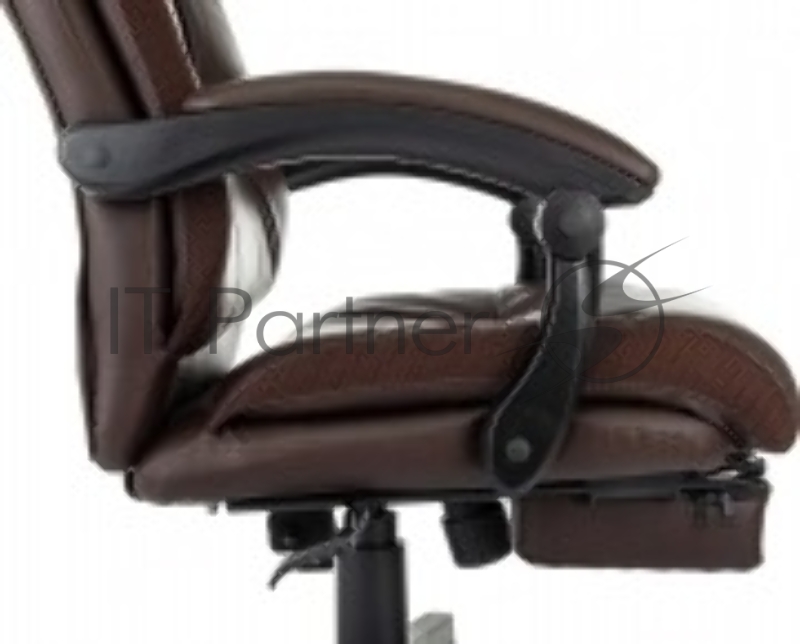 Кресло руководителя Бюрократ CH-824MSG-BF коричневый эко.кожа/ткань крестов. пластик подст.для ног