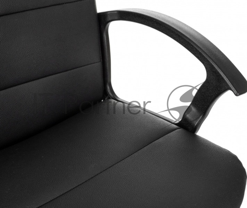 Кресло Бюрократ Triest черный эко.кожа крестов. металл черный