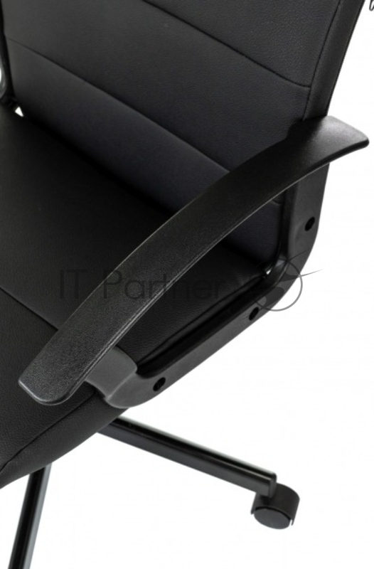 Кресло Бюрократ Triest черный эко.кожа крестов. металл черный