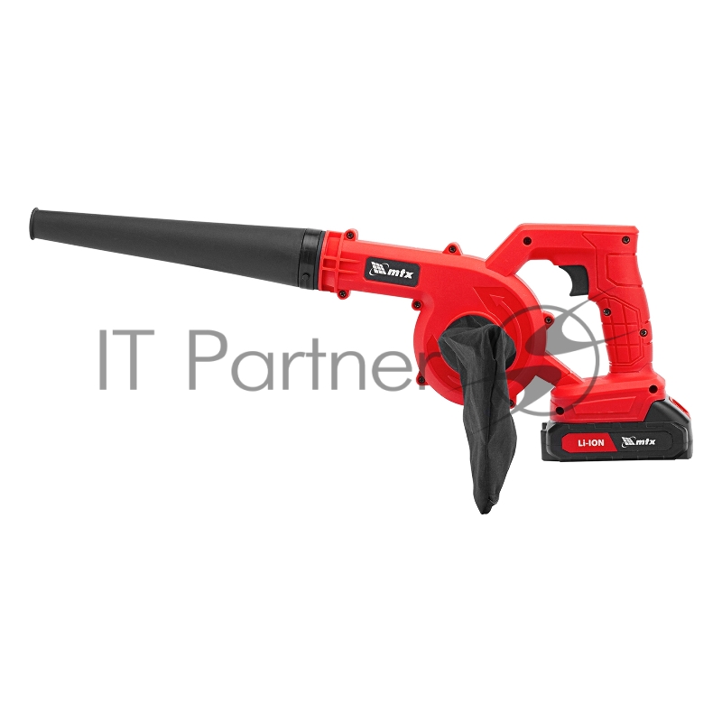 Воздуходувка-пылесос акк. портативная, LB-185, 35 м/с, 170 м3/ч, Li-Ion, 20 В MTX