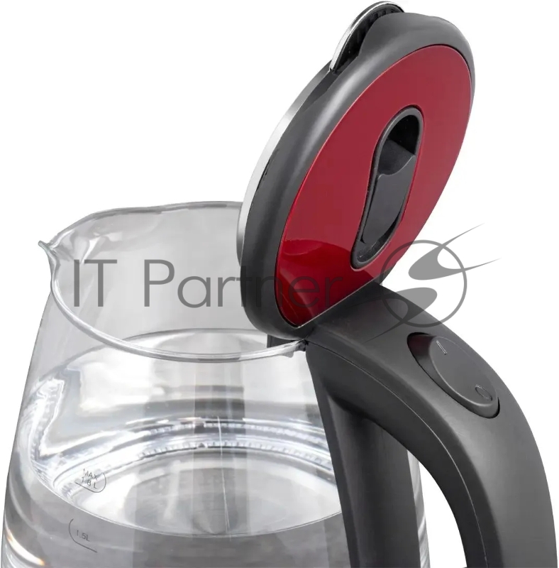 Чайник электрический Scarlett SC-EK27G65 красный/черный, 1800 Вт, 1.8 л