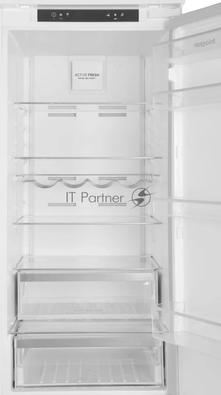 Встраиваемый холодильник Hotpoint HBT 20I белый двухкамерный 215/69л морозилка снизу