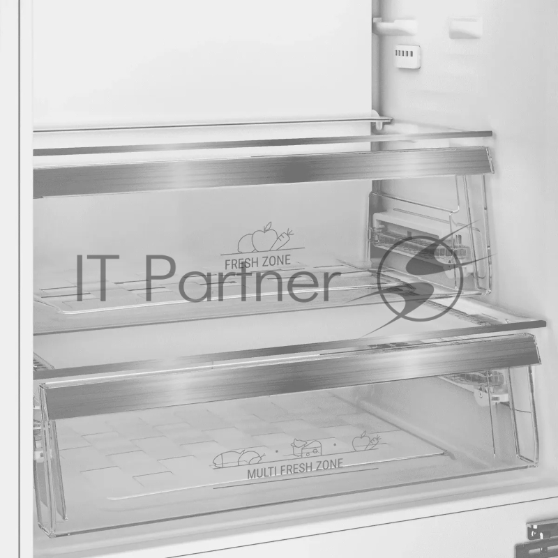 Встраиваемый холодильник Hotpoint HBT 400I белый двухкамерный 280/75л морозилка снизу