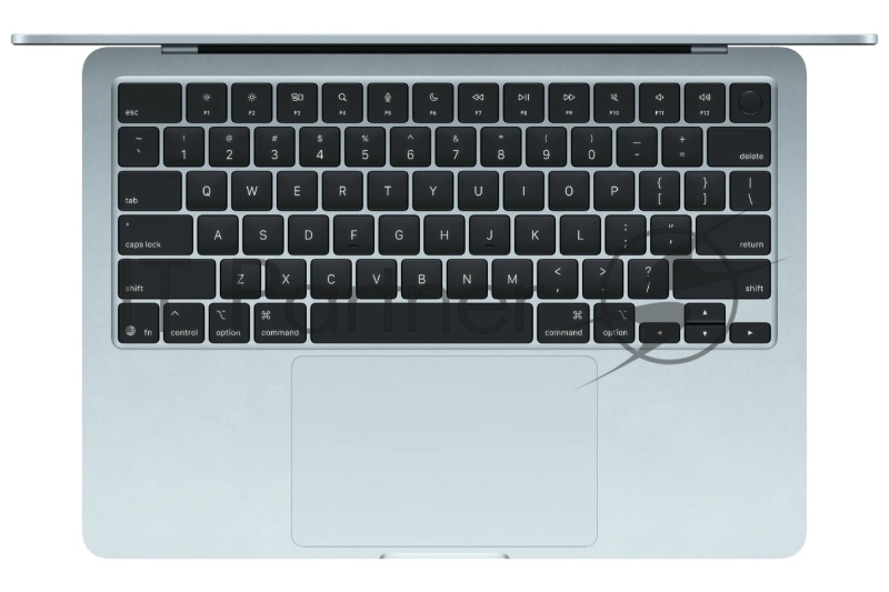 Ноутбук Apple 13-inch MacBook Air: M4 10 core CPU, 10 core GPU/16GB/512GB SSD - Sky Blue/RU