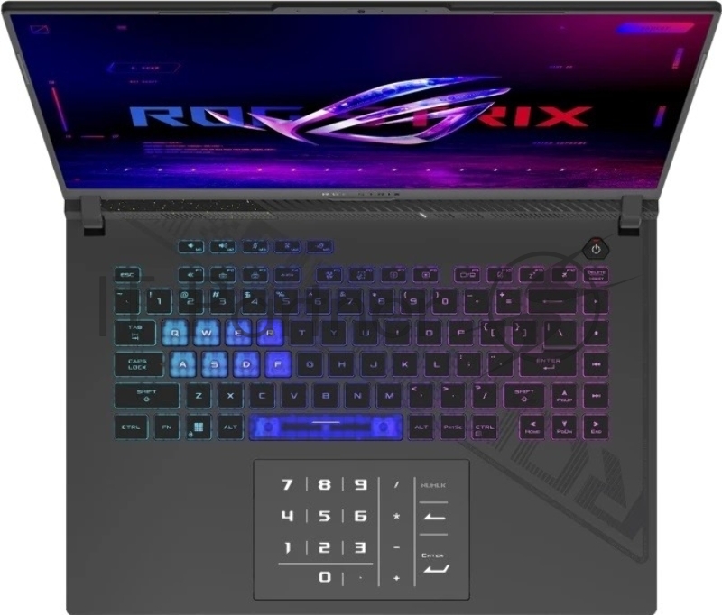Ноутбук ASUS ROG Strix G16 G614JU-N3490 Intel Core i5 13450HX 2400MHz/16/1920x1200/16GB/512GB SSD/NVIDIA GeForce RTX 4050 6GB/Wi-Fi/Bluetooth/DOS (90NR0CC1-M012J0) Grey