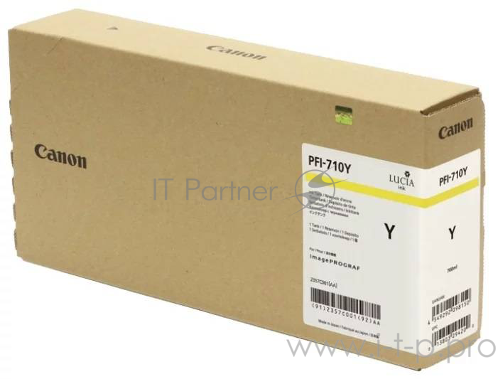 Картридж CANON PFI-710 Y желтый, 700 мл