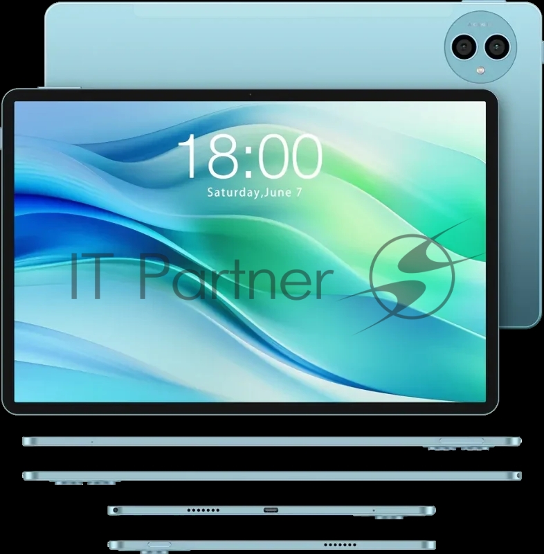 Планшет Teclast P50 T606 (1.6) 8C RAM6Gb ROM128Gb 11 IPS 1280x800 4G 1Sim Android 14 голубой 13Mpix 5Mpix BT WiFi microSD 1Tb 8000mAh