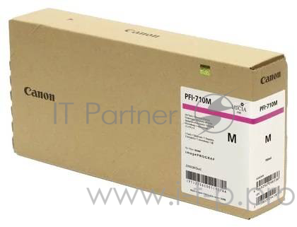 Картридж CANON PFI-710 M пурпурный, 700 мл