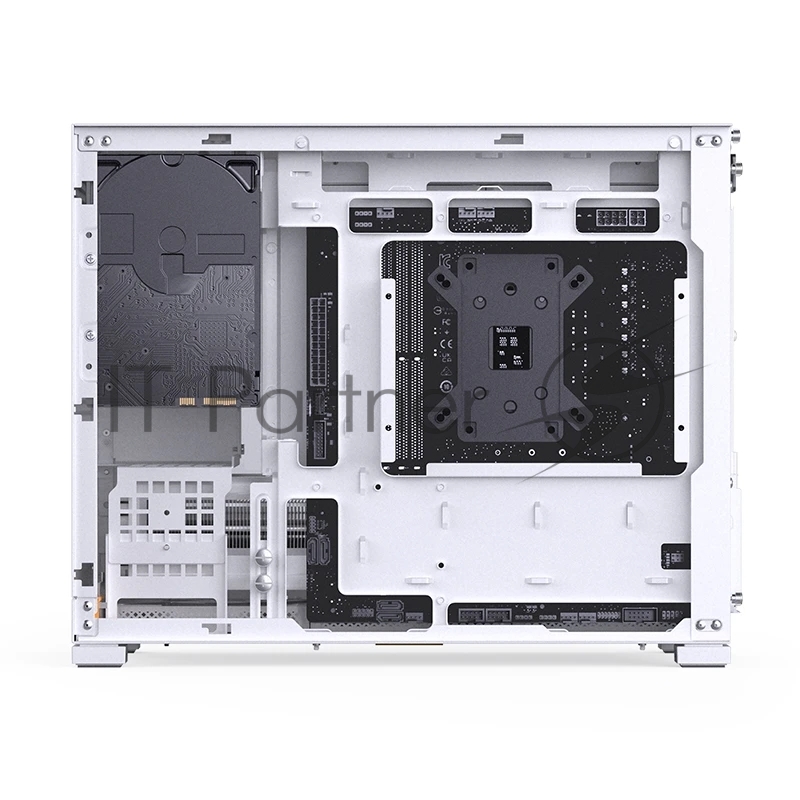 Корпус без блока питания Case JONSBO D32 PRO, Mini-Tower, TG, no fan, 2xUSB-A 3.2 + 1xUSB-C 3.2, mATX, mDTX, mITX White