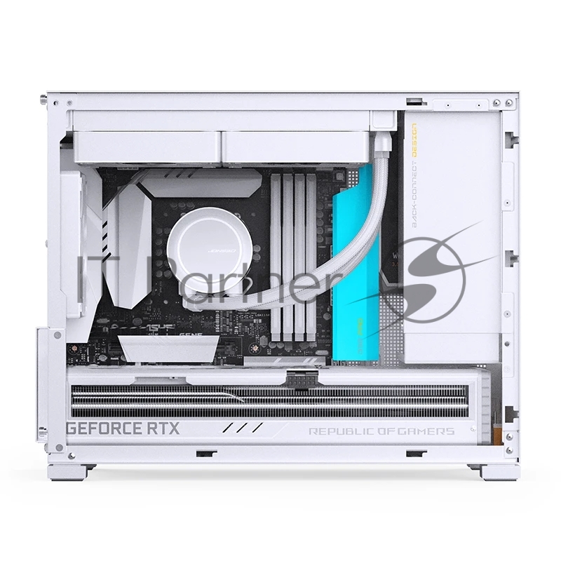 Корпус без блока питания Case JONSBO D32 PRO, Mini-Tower, TG, no fan, 2xUSB-A 3.2 + 1xUSB-C 3.2, mATX, mDTX, mITX White