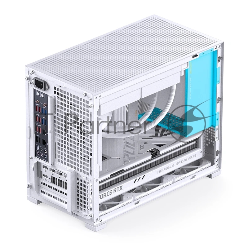 Корпус без блока питания Case JONSBO D32 PRO, Mini-Tower, TG, no fan, 2xUSB-A 3.2 + 1xUSB-C 3.2, mATX, mDTX, mITX White