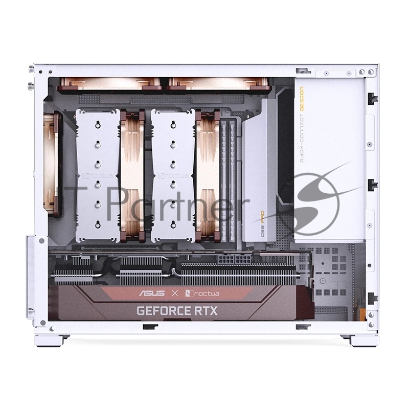 Корпус без блока питания Case JONSBO D32 PRO, Mini-Tower, TG, no fan, 2xUSB-A 3.2 + 1xUSB-C 3.2, mATX, mDTX, mITX White