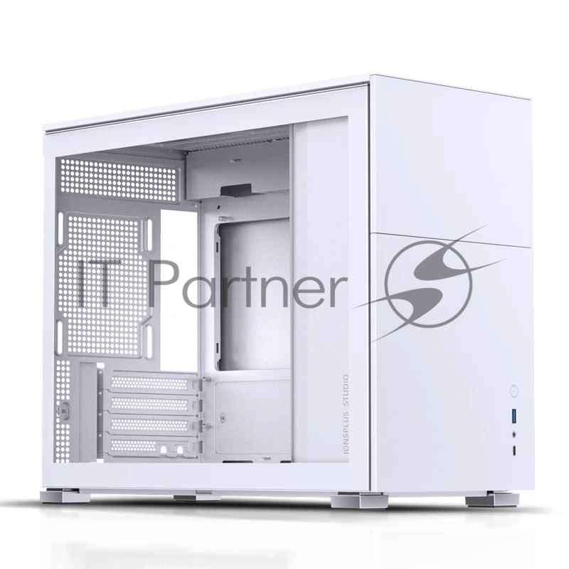 Корпус компьютерный Mini-Tower/ Case JONSBO D31 STD, Mini-Tower, TG, no fan, 1xUSB-A 3.2 + 1xUSB-C 3.2, mATX, mDTX, mITX White