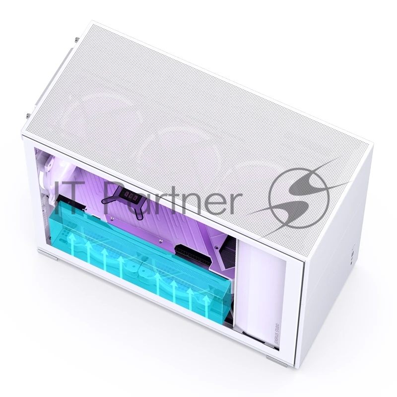 Корпус компьютерный Mini-Tower/ Case JONSBO D31 STD, Mini-Tower, TG, no fan, 1xUSB-A 3.2 + 1xUSB-C 3.2, mATX, mDTX, mITX White