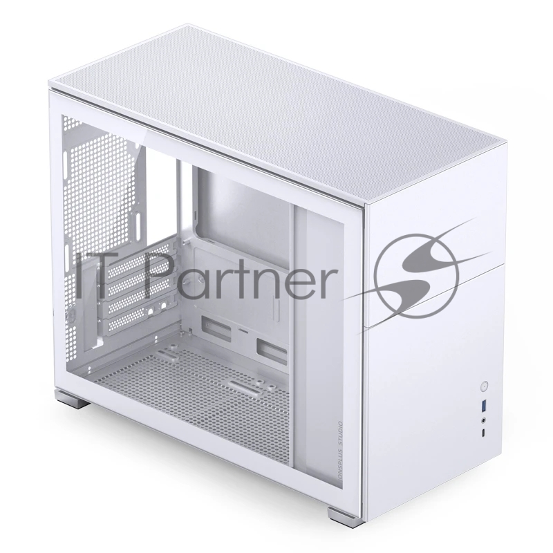 Корпус компьютерный Mini-Tower/ Case JONSBO D31 STD, Mini-Tower, TG, no fan, 1xUSB-A 3.2 + 1xUSB-C 3.2, mATX, mDTX, mITX White