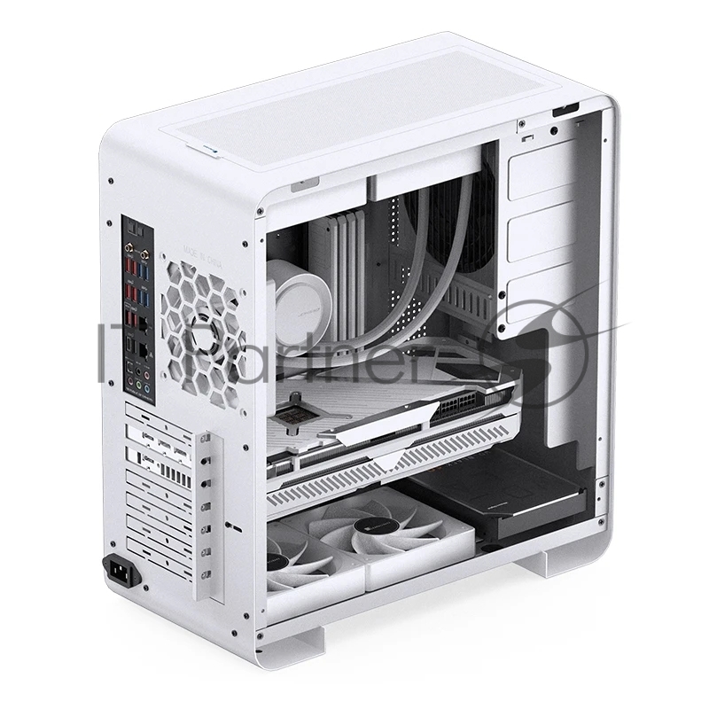 Корпус без блока питания Case JONSBO U4 PRO MESH, Midi-Tower, no fan, 1xUSB-A 3.2 + 1xUSB-C 3.2, ATX, mATX, mITX White
