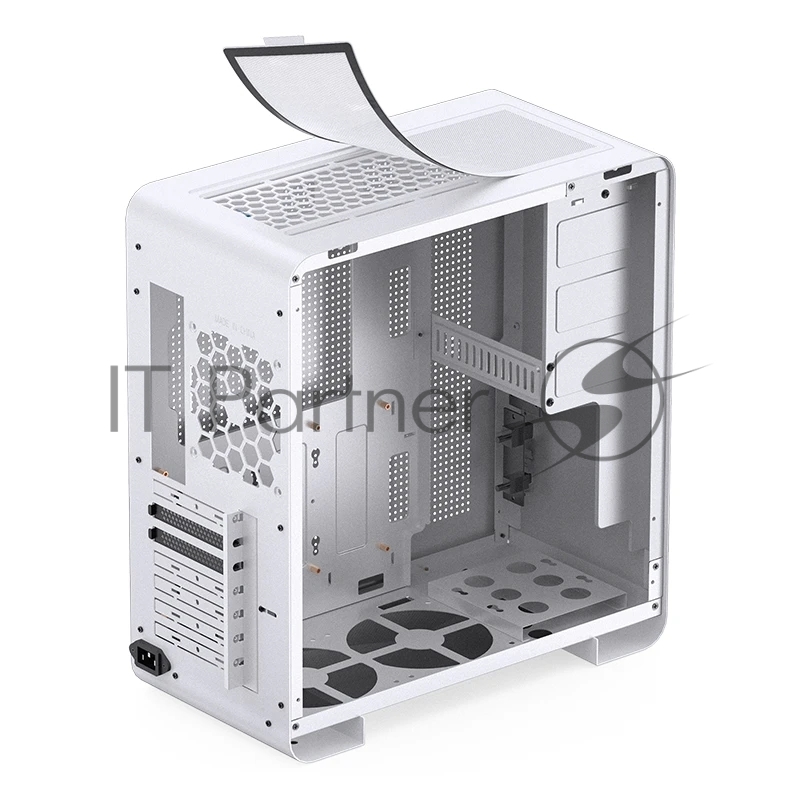 Корпус без блока питания Case JONSBO U4 PRO MESH, Midi-Tower, no fan, 1xUSB-A 3.2 + 1xUSB-C 3.2, ATX, mATX, mITX White