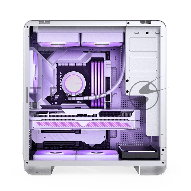 Корпус без блока питания Case JONSBO U4 PRO MESH, Midi-Tower, no fan, 1xUSB-A 3.2 + 1xUSB-C 3.2, ATX, mATX, mITX White