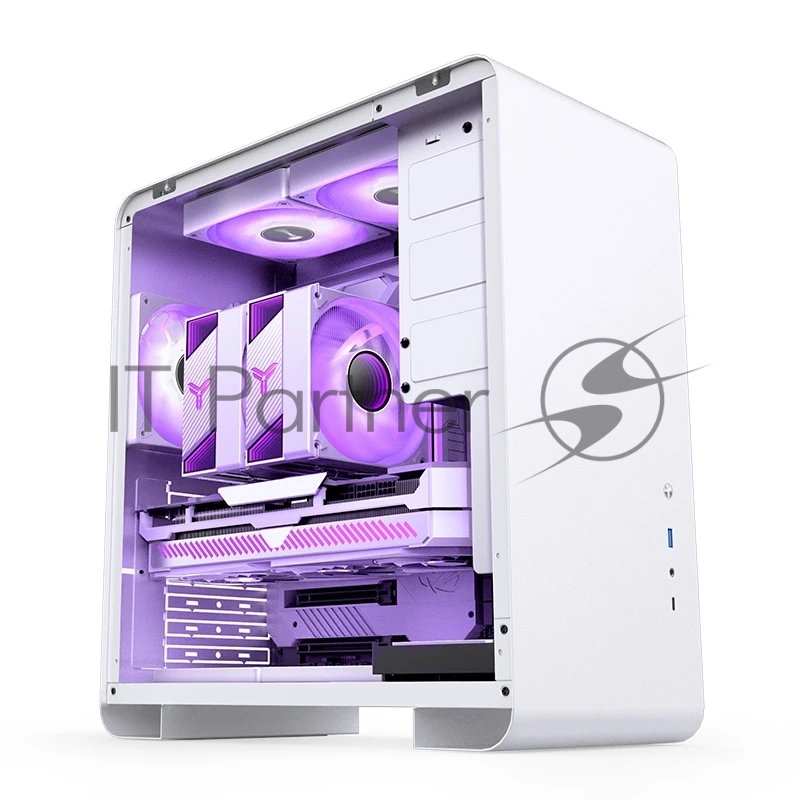 Корпус без блока питания Case JONSBO U4 PRO MESH, Midi-Tower, no fan, 1xUSB-A 3.2 + 1xUSB-C 3.2, ATX, mATX, mITX White