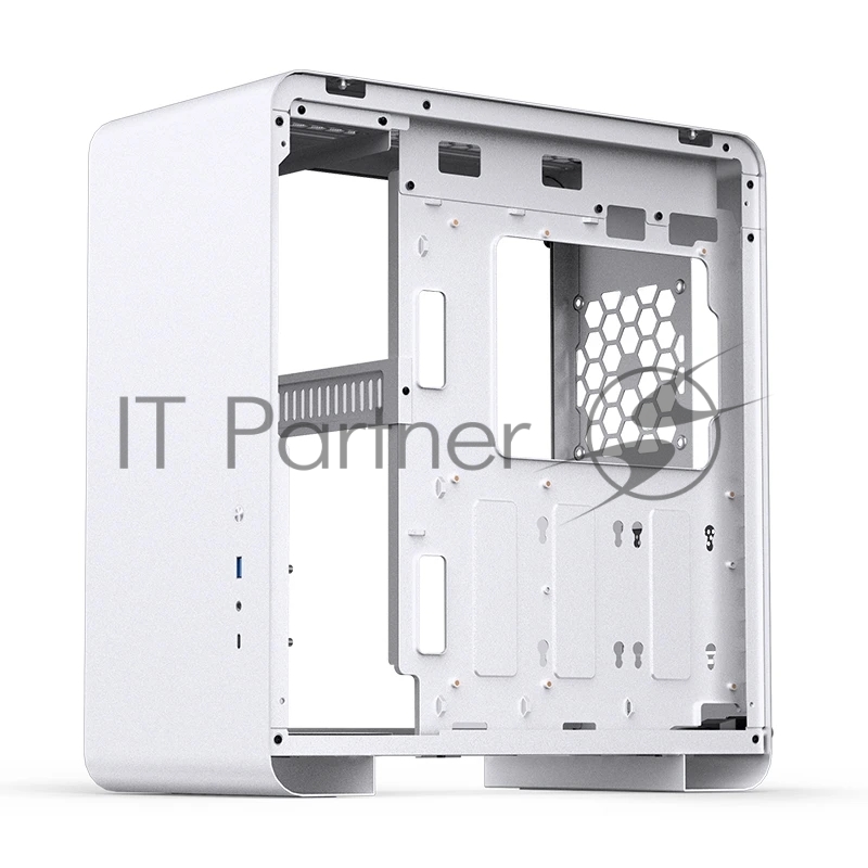 Корпус без блока питания Case JONSBO U4 PRO MESH, Midi-Tower, no fan, 1xUSB-A 3.2 + 1xUSB-C 3.2, ATX, mATX, mITX White