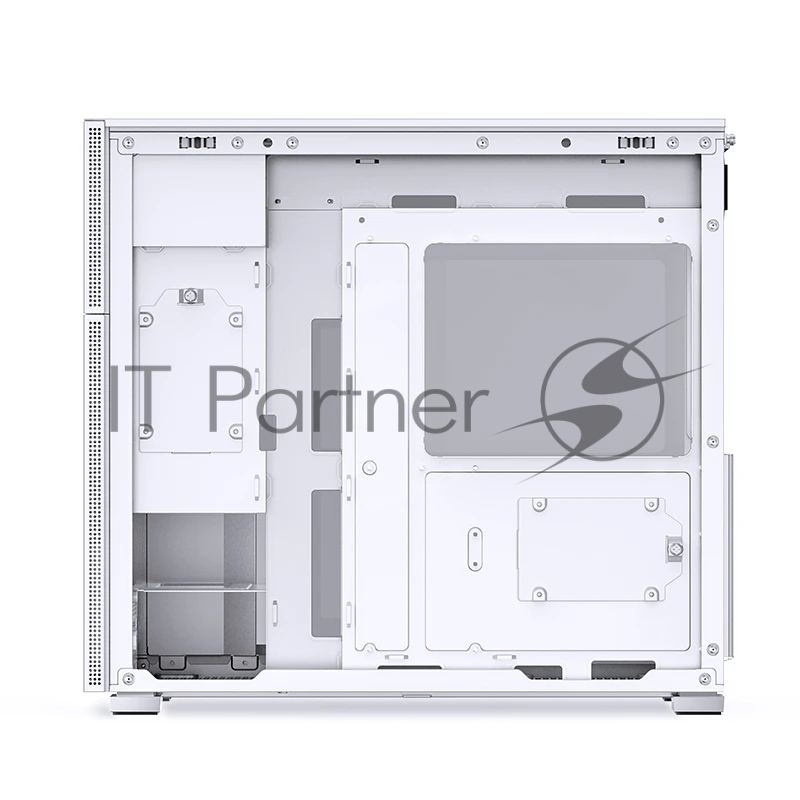 Корпус без блока питания Case JONSBO D41 STD, Midi-Tower, TG, no fan, 1xUSB-A 3.2 + 1xUSB-C 3.2, ATX, mATX White