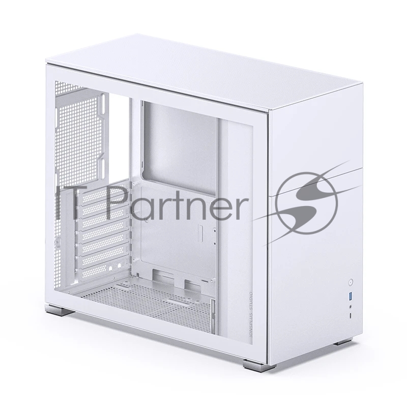 Корпус без блока питания Case JONSBO D41 STD, Midi-Tower, TG, no fan, 1xUSB-A 3.2 + 1xUSB-C 3.2, ATX, mATX White